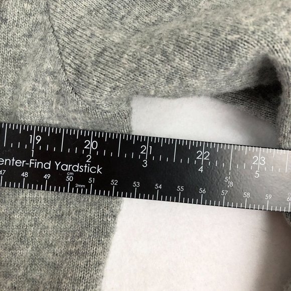 Sinuous Women's Size Medium Black Grey Wool Blend Drapey Knit Cardigan Sweater - Picture 5 of 9